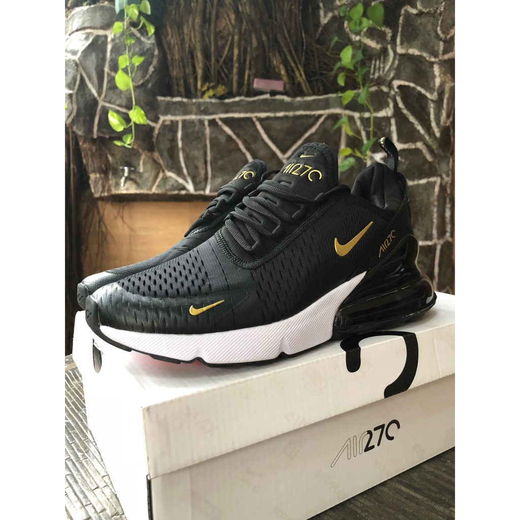 white black gold air max 270