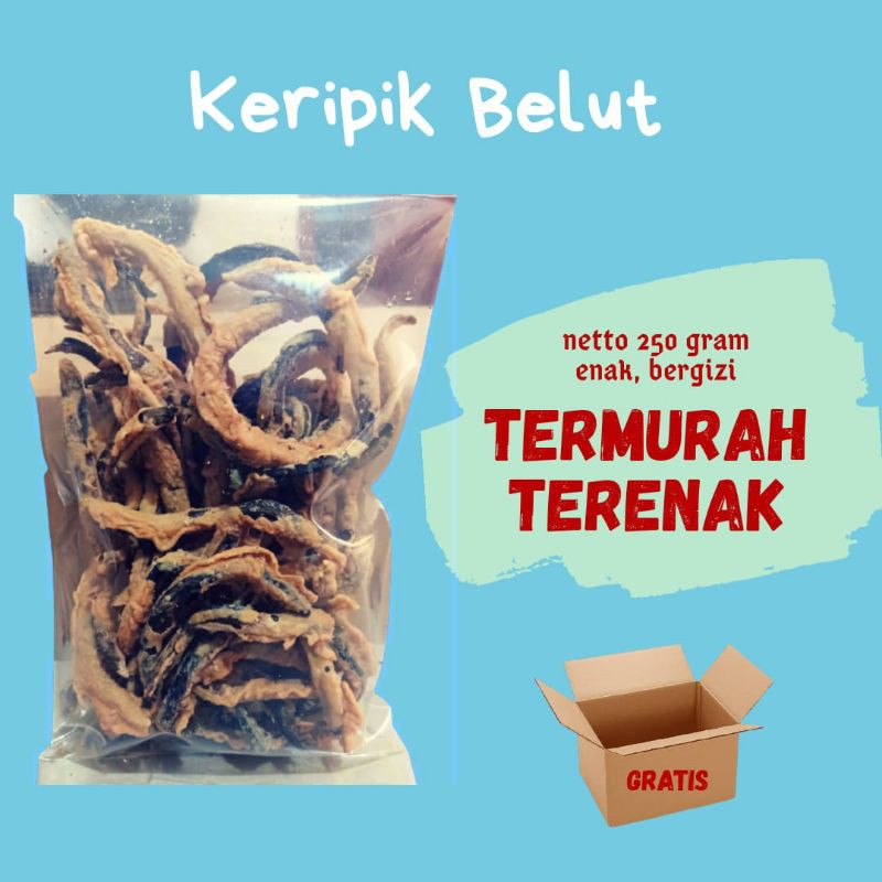 

KERIPIK BELUT 250 GRAM // CEKER PARU USUS PISANG SINGKONG SEBLAK BASO KACA JENGKOL ENAK GURIH RENYAH