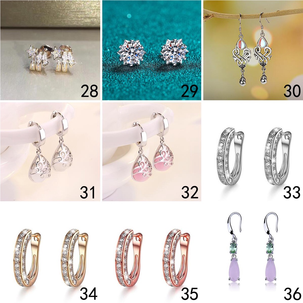 925 anting-anting perak murni, Busana sederhana, Anting-Anting wanita, Perhiasan Fashion Korea, Aksesoris telinga ED012