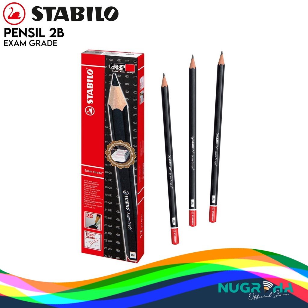 

PENSIL UJIAN 2B STABILO EXAM GRADE 288N12