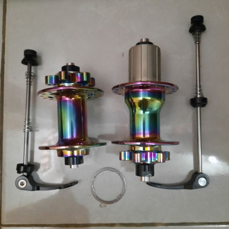 HUB FREEHUB XLR8 32HOLE RAINBOW JANGKRIK 6bearing