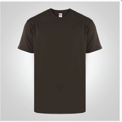 Baju Kaos Polos Premium Katun Dark Chocolate