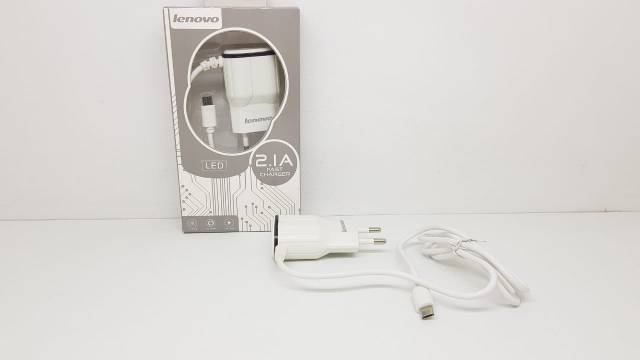 Charger Lenovo 2.1A Casan Lenovo 2 Output 1 USB 1 Kabel Data Micro Android