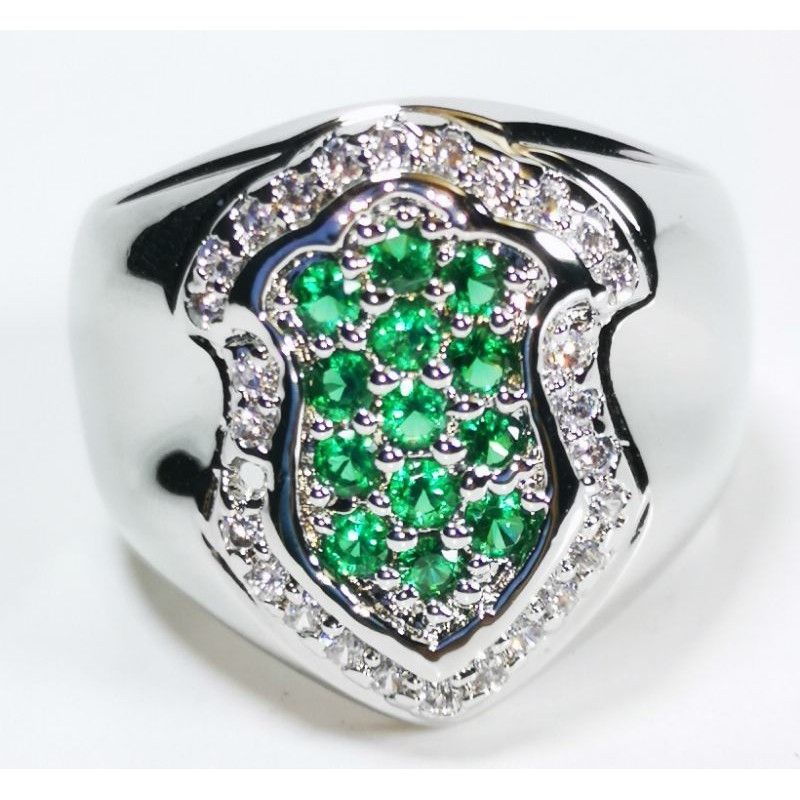 CINCIN/EMBAN/RING BATU TEROMPAH TABUR HIJAU