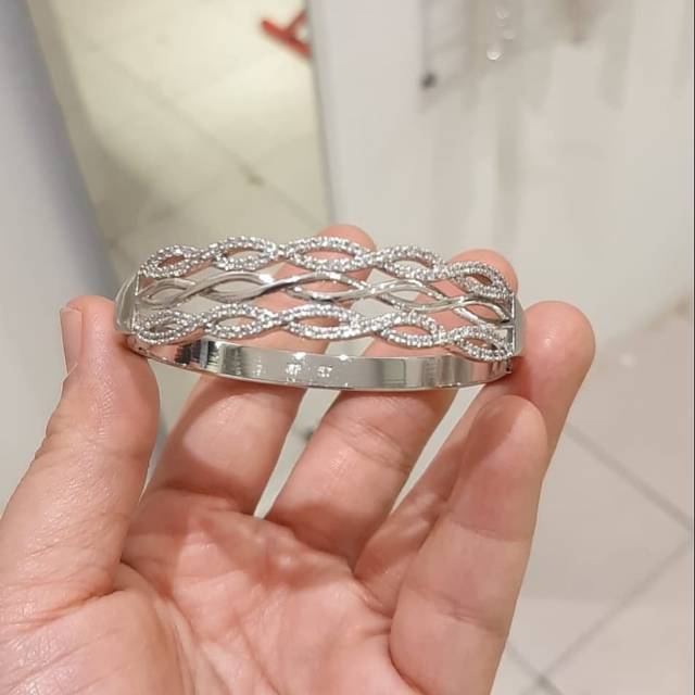 XUPING ASLI 100% /Gelang banggle emas putih BP035