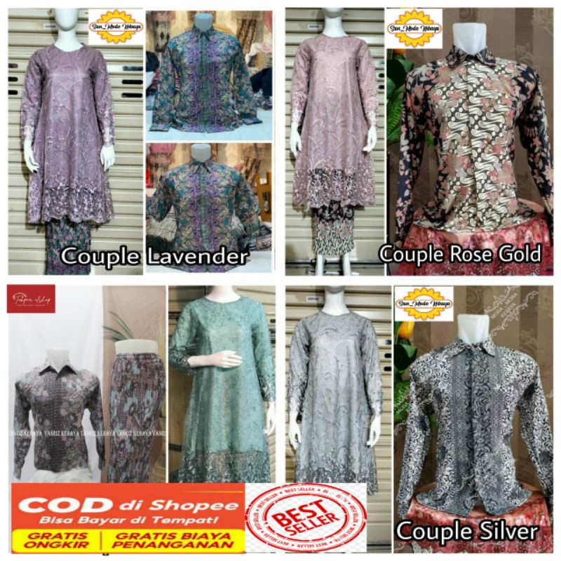 Kebaya Couple / Kebaya Modern / Kebaya /baju kebaya modern /  kebaya modern brukat /atasan kebaya mo