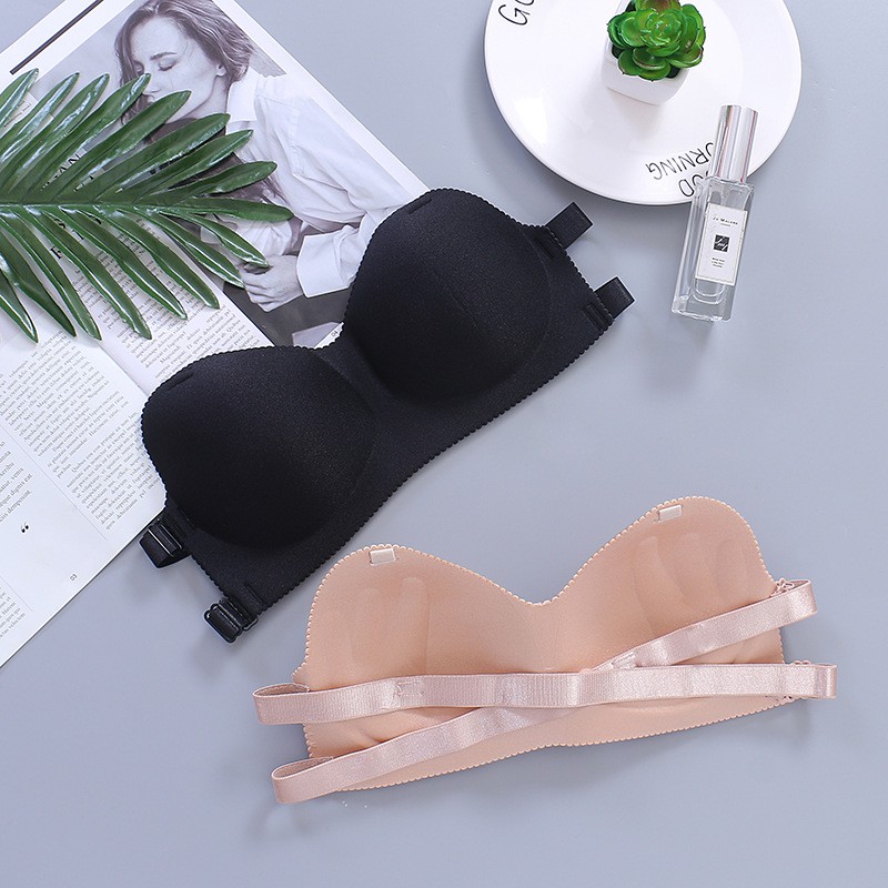 *ALIBABA1688*COD Bra Kemben Wanita Model Tanpa Kawat Plus Tali Penggait Dengan Bahan Halus