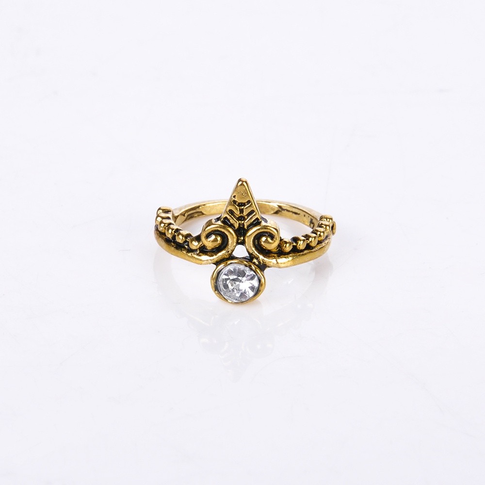 【COD Tangding】9 Pcs/Set Bohemian Yoga Water Drop Hollow Carved Diamond Women Ring Set