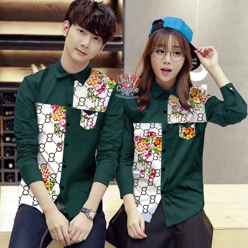 [ MOCIIESHOP ] CP FONLY / GANIS / HN / KEMEJA COUPLE / BAJU KEMEJA COUPLE / KEMEJA COUPLE PASANGAN /