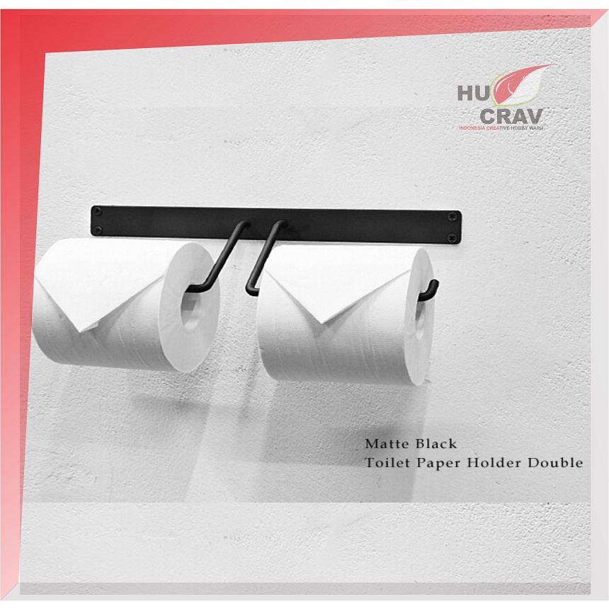 PAPER HOLDER / Tempat Tisu Roll Toilet Tisu Tempel / Tisu Tempel Dinding Multifungsi Untuk Dapur / T