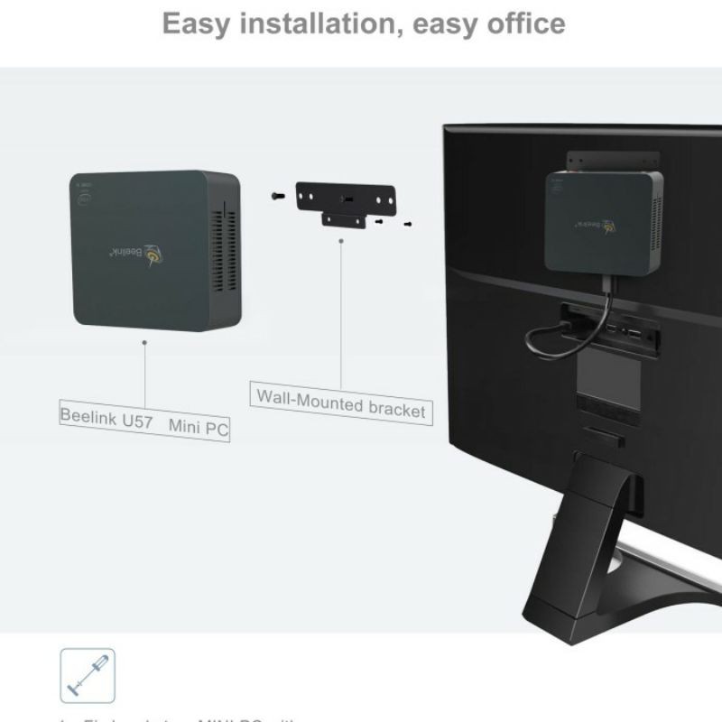 Mini PC 8GB RAM Windows 10 Beelink U57 Intel Core i5 5257u WIFI HDMI - 128GB SSD