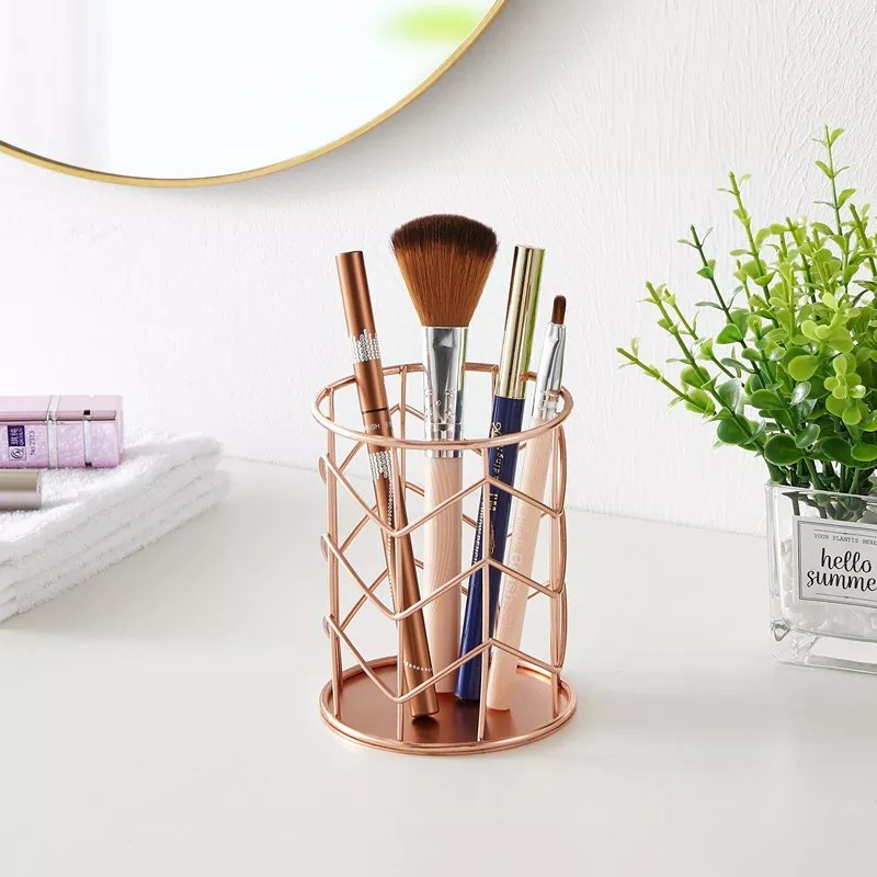 

HVN - Organizer Makeup Tempat Stationary Gold Rose Gold Nordic Holder