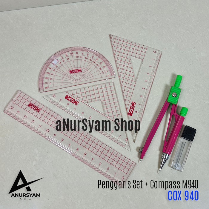 

Penggaris Set Plus Compas Mechanic COX M940