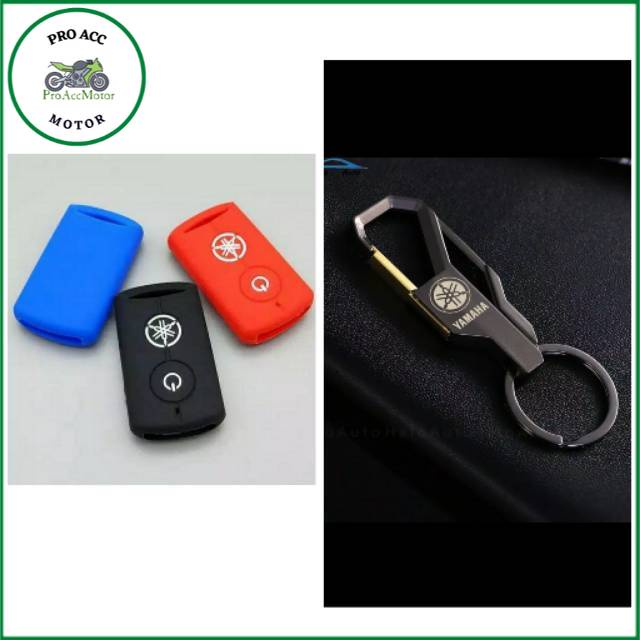 Gantungan Kunci remote Smartkey + Kondom silikon Yamaha new nmax 2020 Xmax nmax Aerox Lexi