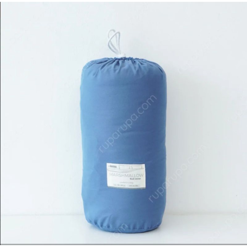 Informa Selimut Lembut / Bed Cover Marshmallow Polos 150x200cm Aneka Warna - Biru
