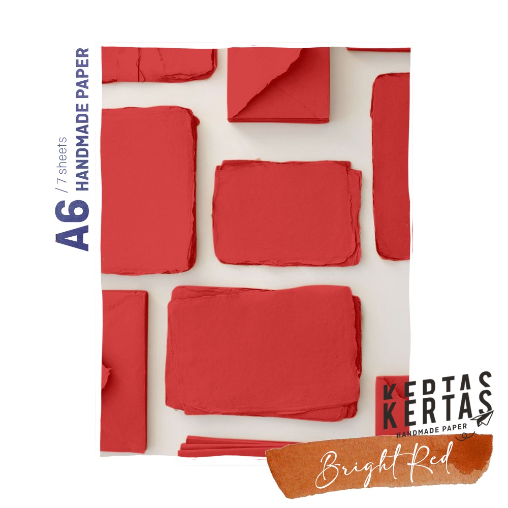 

KERTAS DAUR ULANG - A6 BRIGHT RED (ISI 7 LEMBAR)