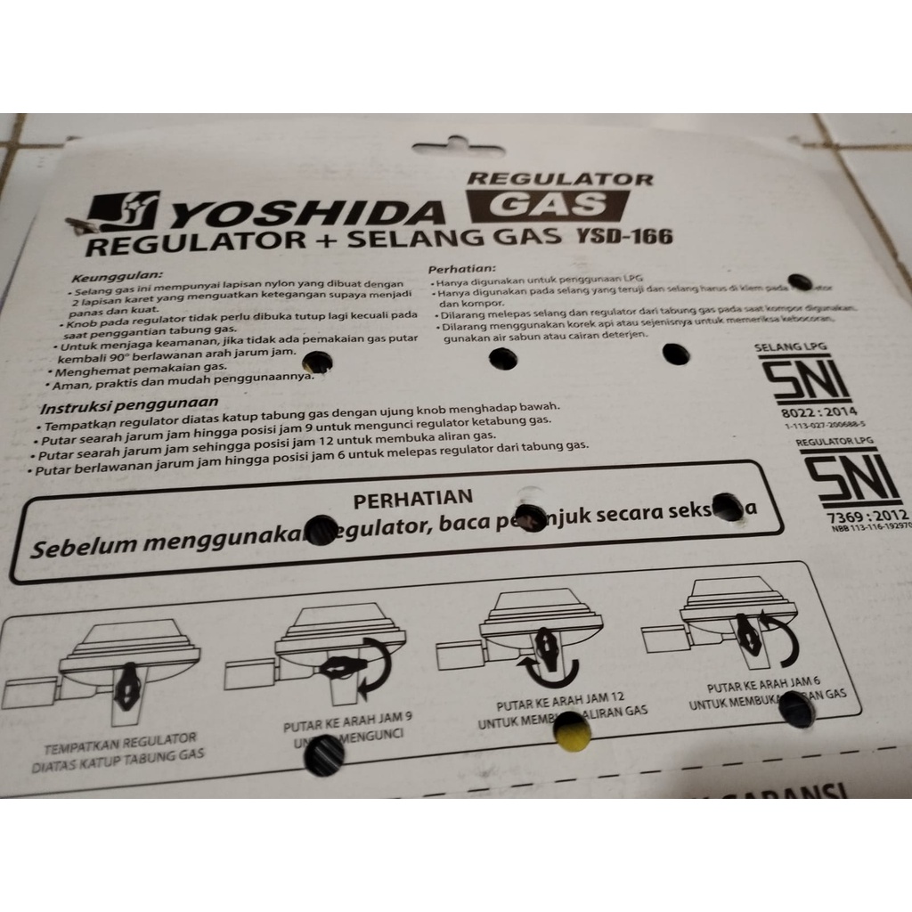 Selang Gas Flexible Safety Resmi SNI