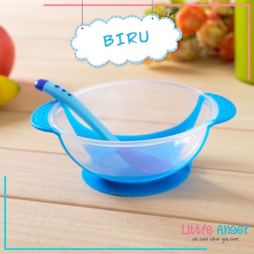 MANGKOK BAYI MPASI Anti Tumpah Silicon Set Peralatan Makan Sendok Lucu Tempat Wadah Susu Bayi Murah