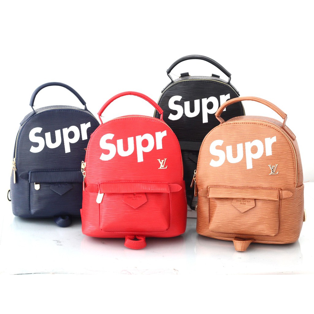 Tas wanita buat kuliah jalan-jalan kemana aja RANSEL LV Supreme 9040