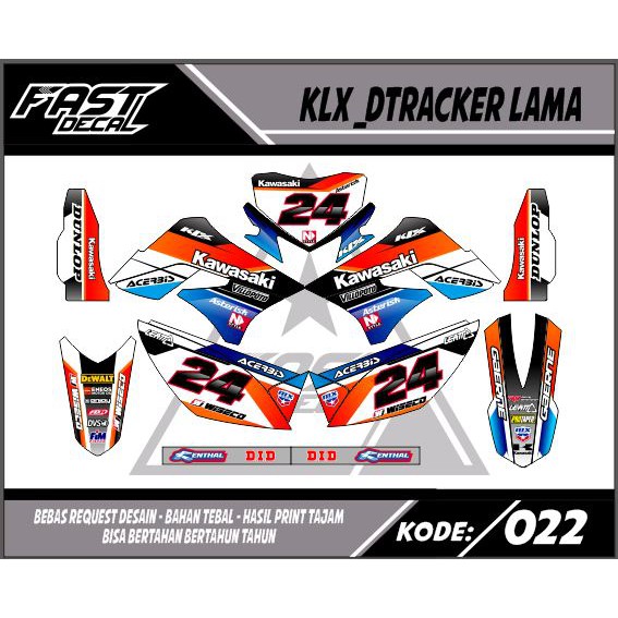 Decal sticker klx lama_dtracker lama22