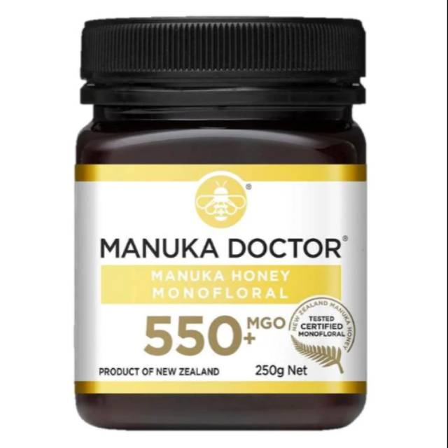 

Original New Zealand Manuka Honey, Manuka Doctor, MGO 550+, 250 gram, Monofloral