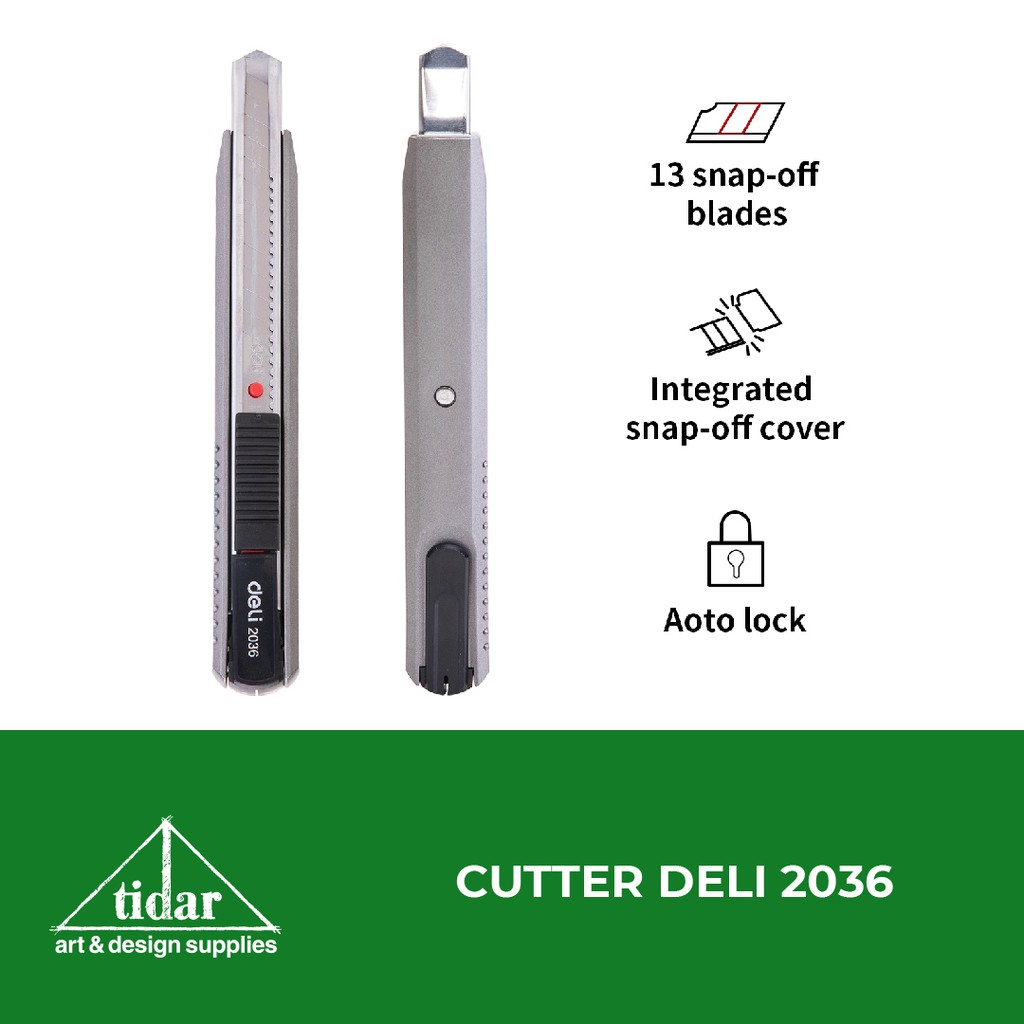 

Cutter Deli 2036 / Kater Kecil / Pisau Potong / Pemotong