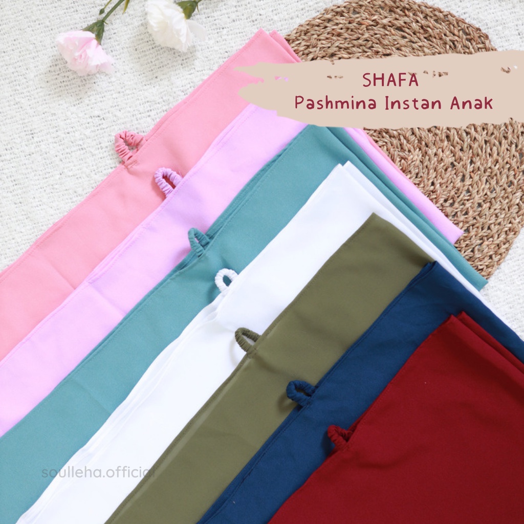 Soulleha Pashmina Instan Anak Shafa Premium 1-12 Tahun