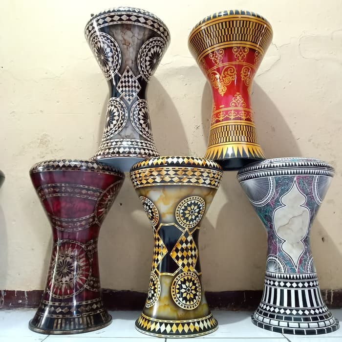 Darbuka calti dumbuk istimewa motif timur tengah 9 inch mika aha percusion bahan berkualitas Remo