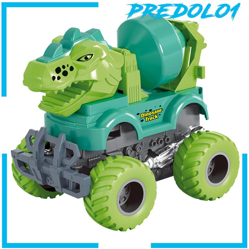 (Predolo1) Mainan Edukasi Mobil Teknik Dinosaurus Bisa Dilepas Untuk Anak Laki-Laki Pra Sekolah