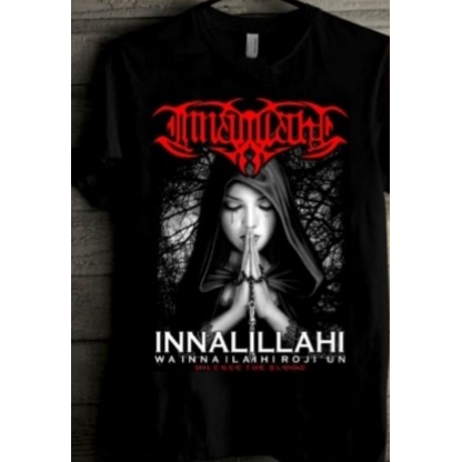 T-Shirt Metal Inalillahi / Kaos Metal Grup Death Metal