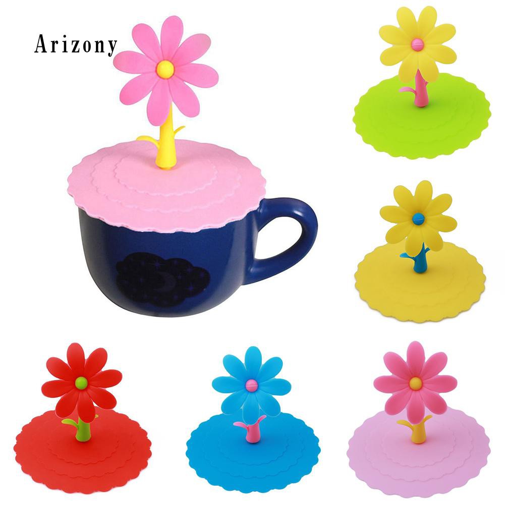 1 Pc Tutup Gelas Silikon Reusable Anti Debu Model Kartun Bunga 1 Pc Tutup Gelas Silikon Reusable Anti Debu Model Kartun Bunga