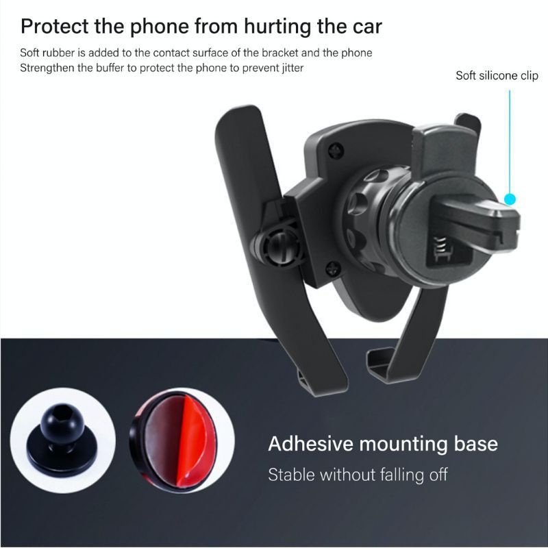 DAP D-CZ1 Car Holder Universal Gravity Air Vent Car Mout-Holder untuk di AC Mobil