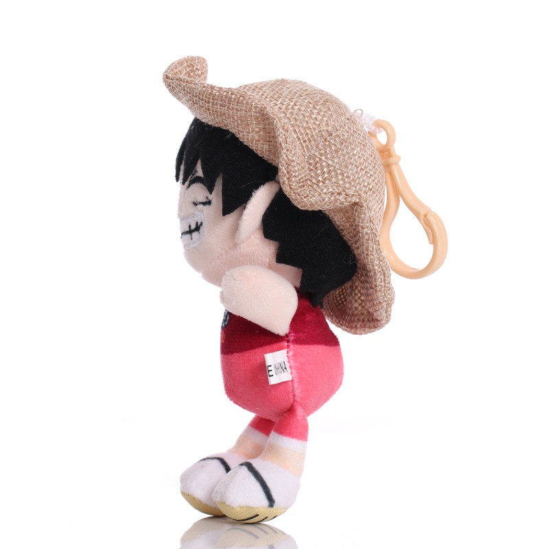 Mainan Boneka Stuffed Plush Monyet D Luffy One Piece 14cm Untuk Hadiah