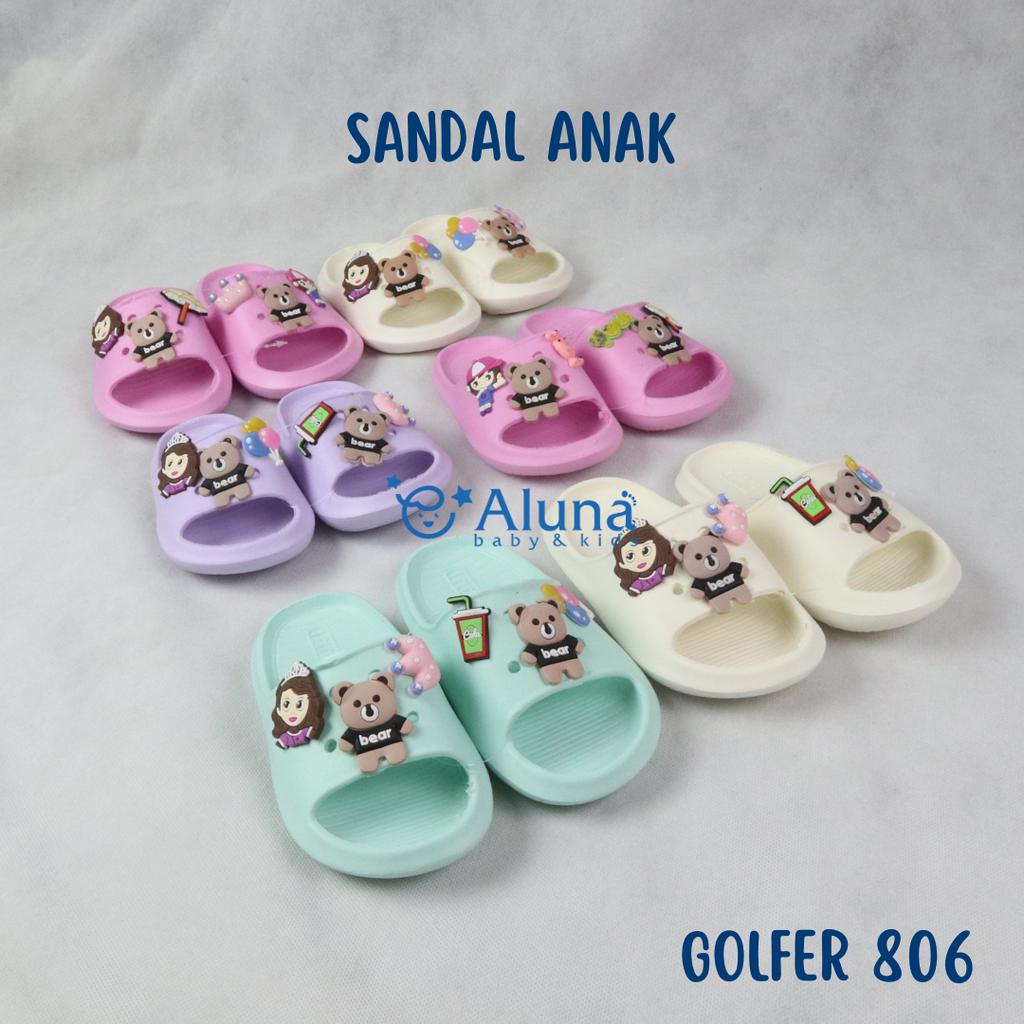 Golfer 806 - Sandal Selop Anak Perempuan Merk Golfer - Sendal Anak Cewe Bahan Karet Anti Selip