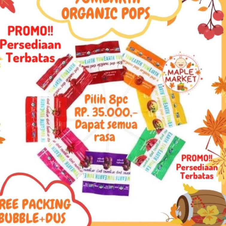 

Basicϟmurah Yumearth Organic Pops || 8 POPS || Dapat 8 Rasa