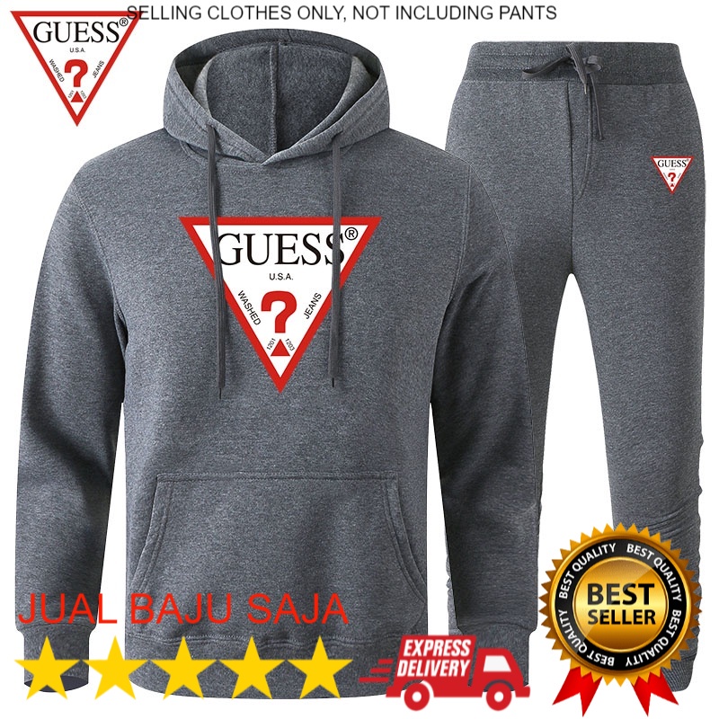 ⭐️⭐️⭐️⭐️⭐️ JUAL BAJU SAJA - New trending Hoodie / Fullover Mens Hoodies / Guess PRINT Hoodie and   F