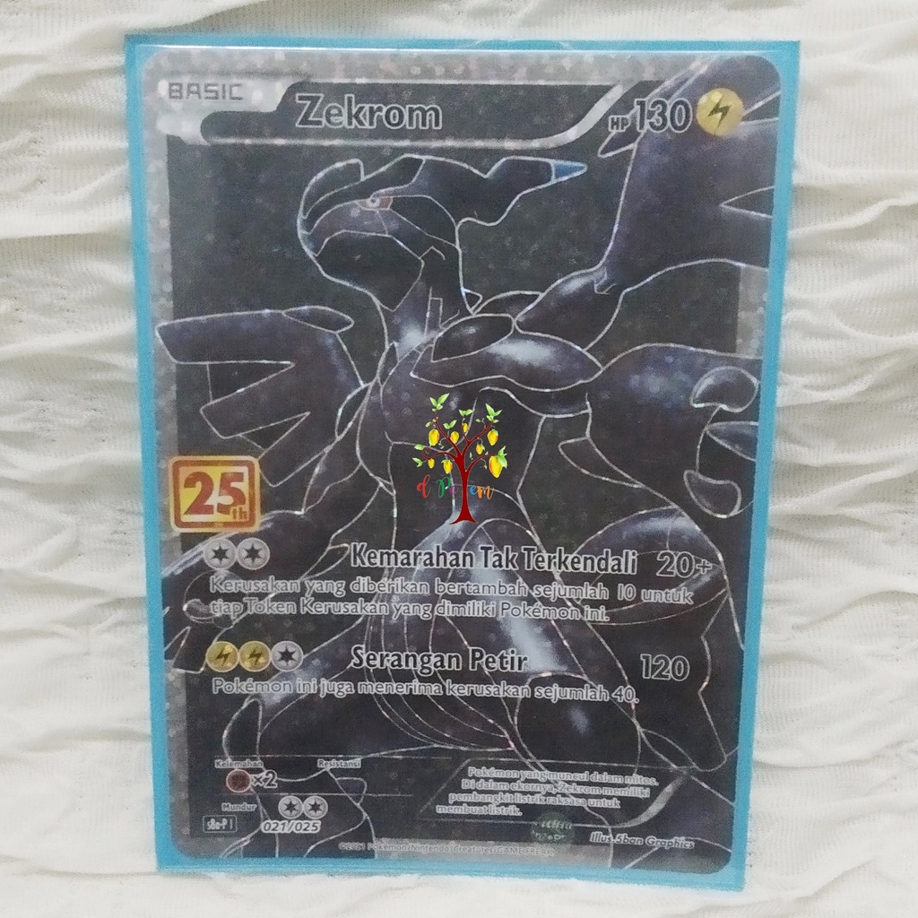 Kartu Pokemon Indonesia - 25th Anniversary Promo S8a-P 021/025 - Zekrom