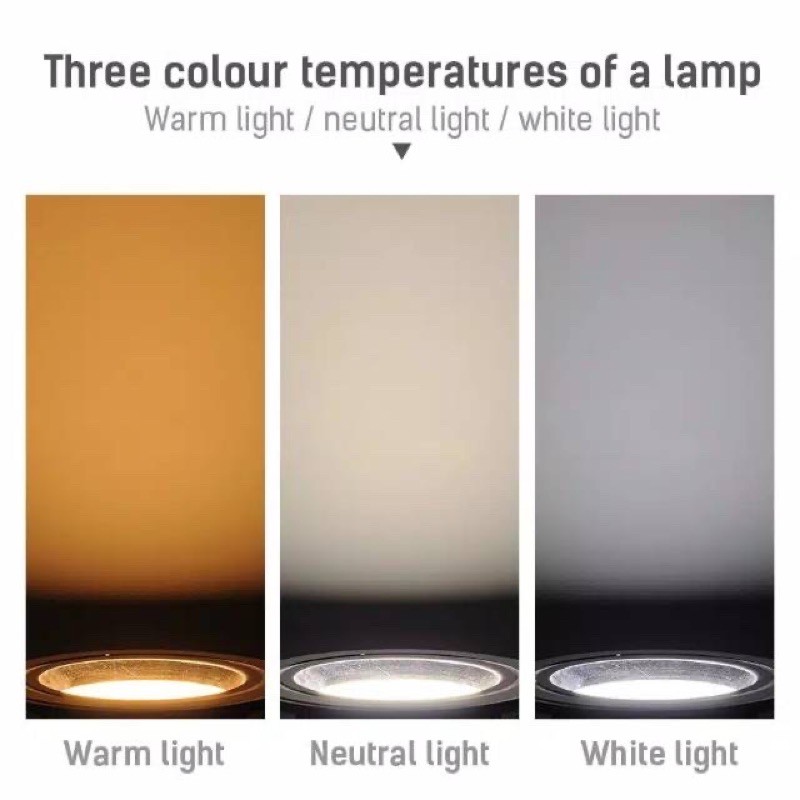 LAMPU DOWNLIGHT LED 3 WARNA 5WATT/ WARNA GOLD DAN SILVER/PANEL LED/ LAMPU PLAFON/ PANEL PLAFON