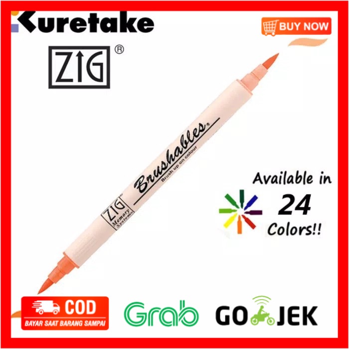 

(BISA COD) Kuretake Zig Brushables Two Tones Brush Pen MS7700 - 080