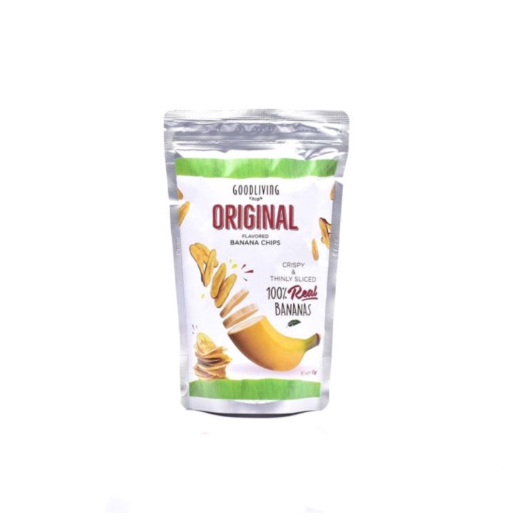 Keripik Pisang Good Living Original 55gr - Banana Chips Original 55gr