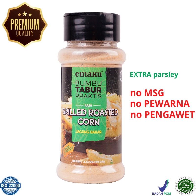 

Bubuk Jagung Bakar / Roasted Corn / Bumbu Dapur / Bumbu Dapur Premium / rempah-rempah 60g - Emaku