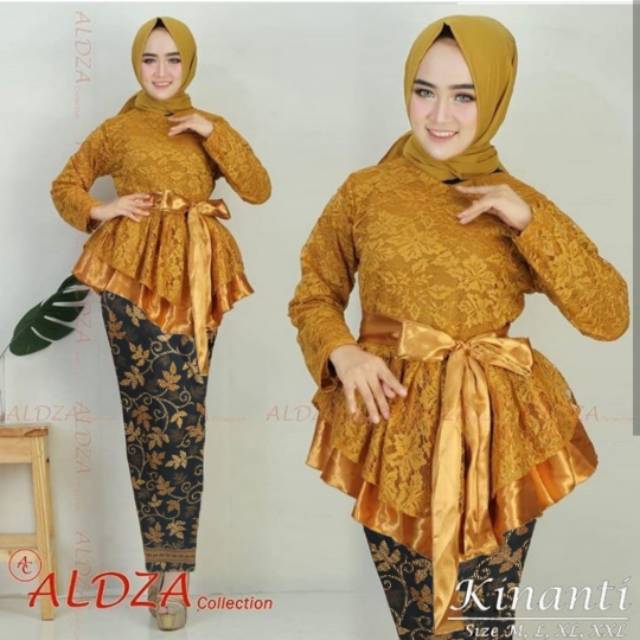 3 UKURAN M L XL SET BATIK BRUKAT KINANTI KONDANGAN FEHM
