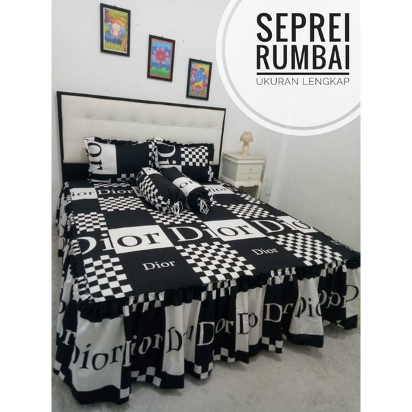 SPREI RUMBAI RUMBAY HOMEMADE DIOR 180x200 160X200