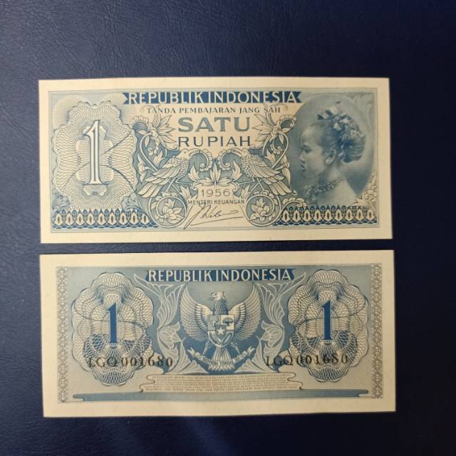 Uang lama 1 rupiah 1956 unc