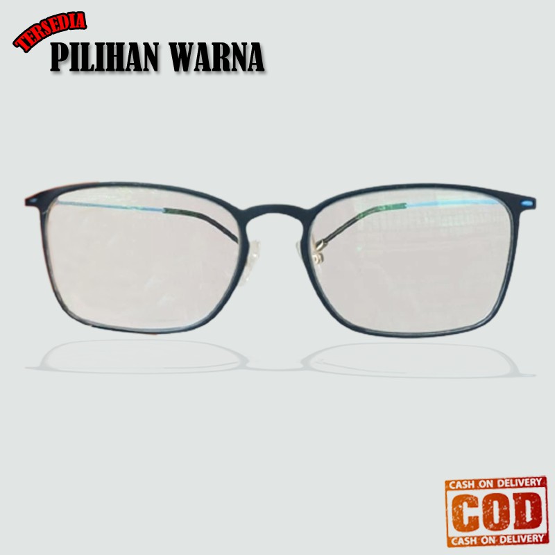 TERMURAH NEW DESIGN Kacamata Lensa Normal Transparan Bening Kaca mata Gaya Frame Eye Glasses