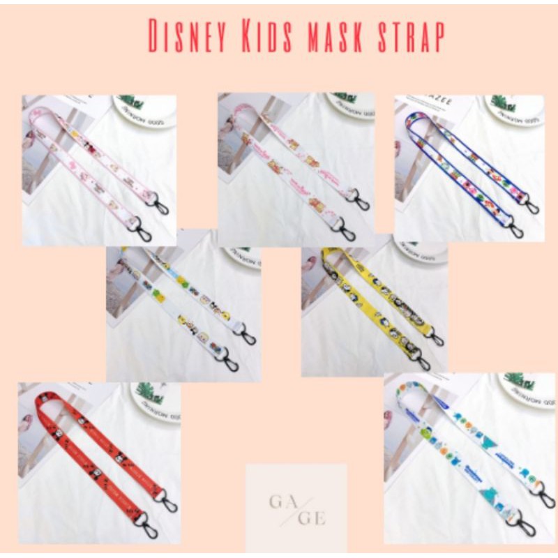 Strap Masker Anak Disney / Tali Masker Anak / Tali Masker Lucu [our.gage]
