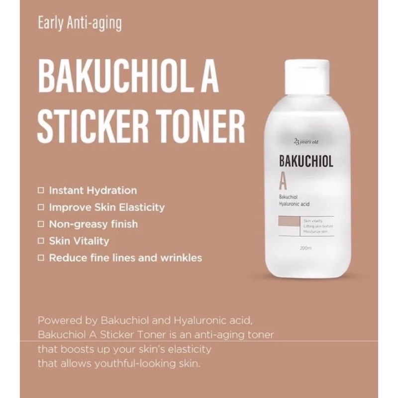 23 YEARS OLD Bakuchiol A Toner 200ml / 23YEARS OLD