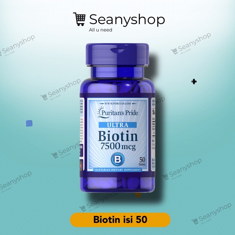 Biotin Puritans Pride isi 50 Butir