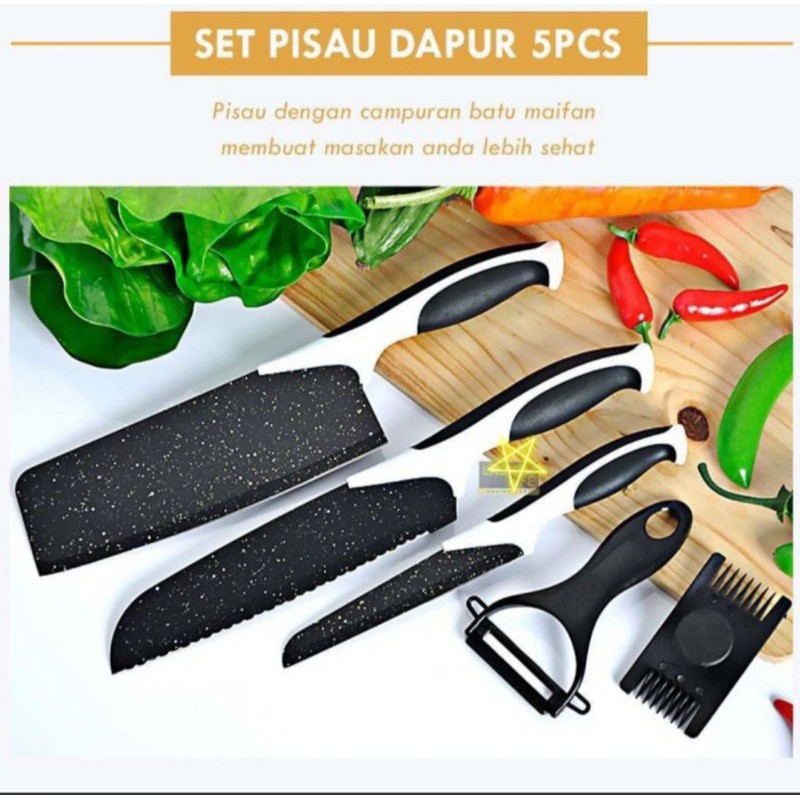 PISAU DAPUR SET 5 PCS BATU MAIFAN