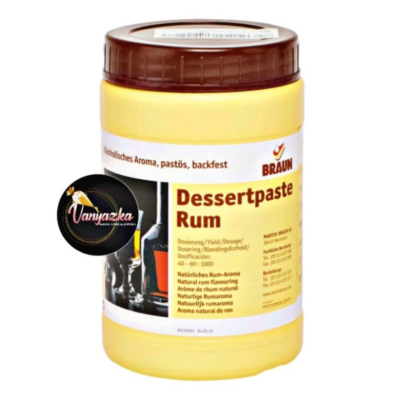 Dessert Paste Rum/Rhum Braun 1kg